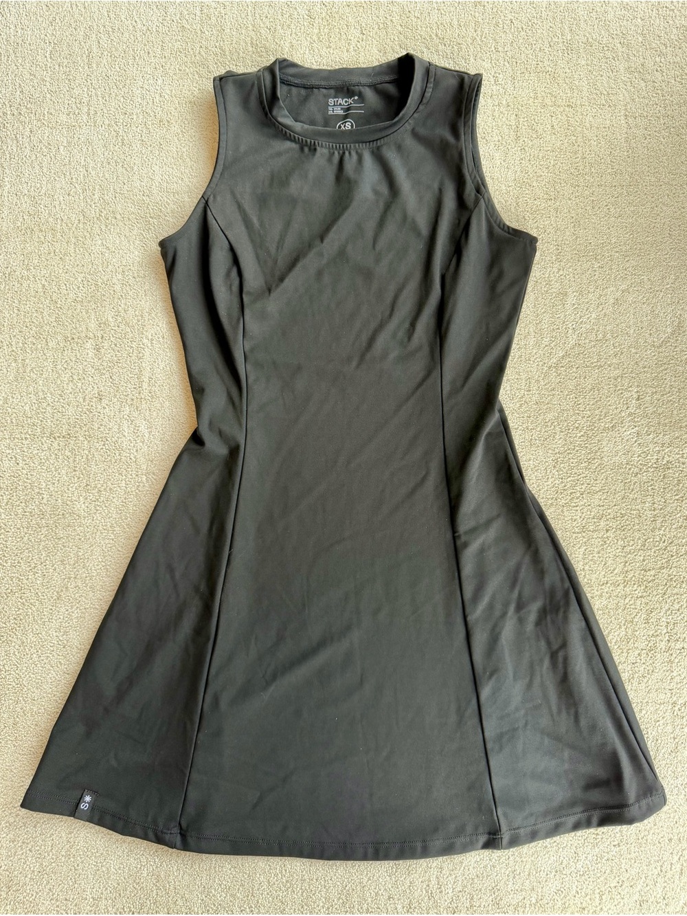 Stack Athletics Courtside Dress Women’s XS Black Tennis Pickleball Athletic